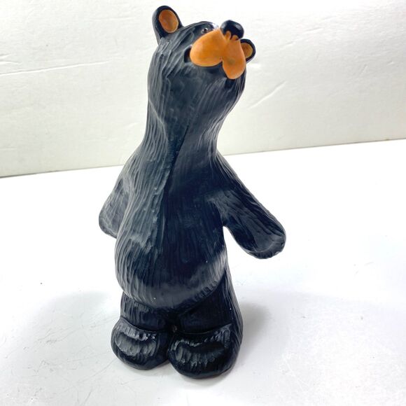 Black Bearfoots Bookend Figurines By Montana Artist Jeff Fleming 8" Singing Tree - Picture 5 of 14